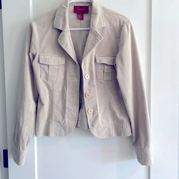 Paris Blues Jackets Coats Paris Blues Beige Corduroy Blazer